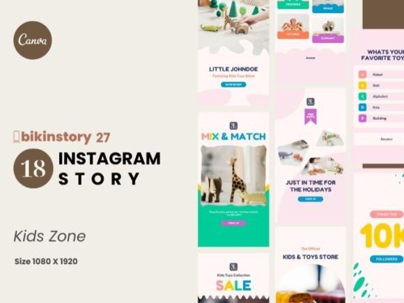 Download Kids Zone Instagram Story Canva Template - Template Collection
