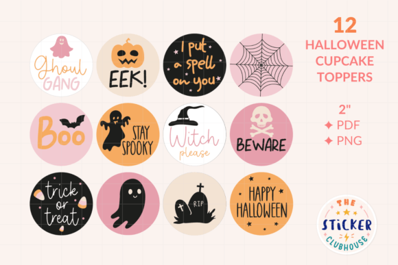 Download Printable Halloween Cupcake Toppers Part - Topper Collection