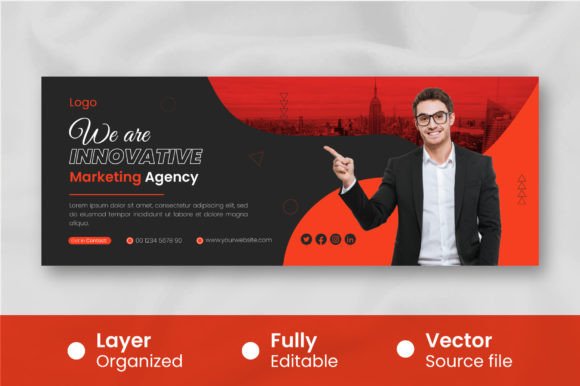Download Modern Business Cover for Facebook Template - Template Collection