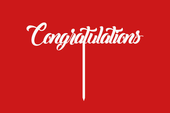 Download Cake Topper Svg, Congratulations Topper - Topper Collection