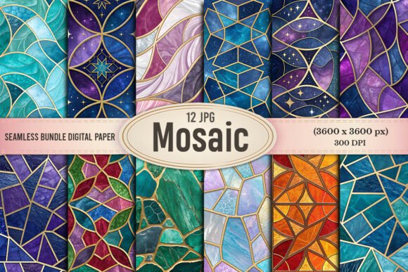 Download Luxury Stained Glass Mosaic Patterns - Luxury Collection