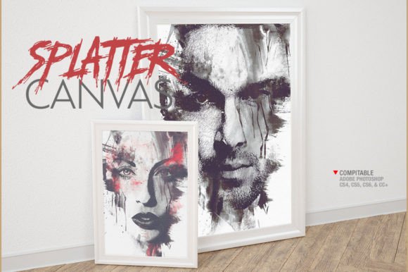 Download Splatter Canvas Photo Template - Template Collection