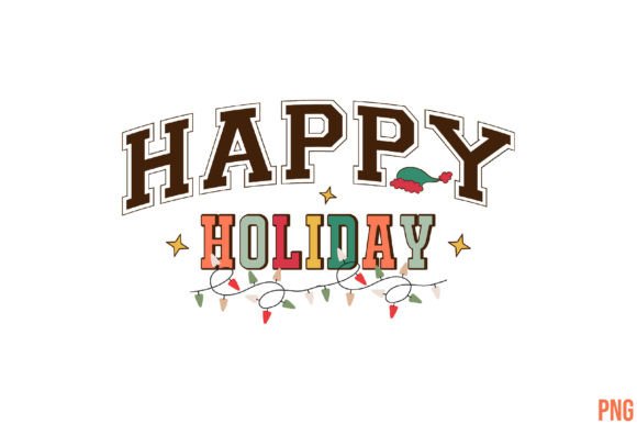Download Retro Happy Holiday Sublimation - Holiday Collection