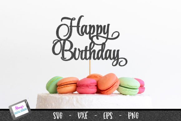 Download Birthday Cake Topper | Happy Birthday 1 - Premium Bundle