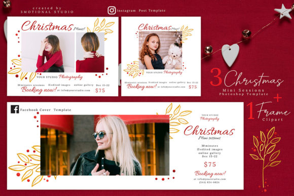 Download Christmas Mini Sessions Template 04 - Template Collection