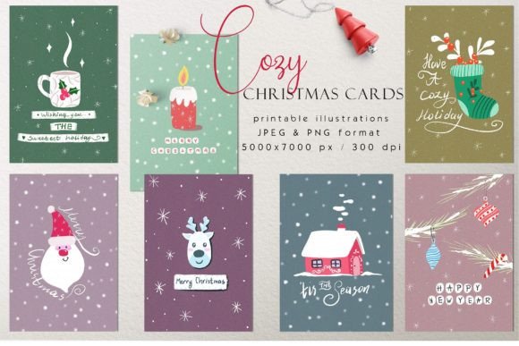 Download Christmas Card Print Templates - Template Collection