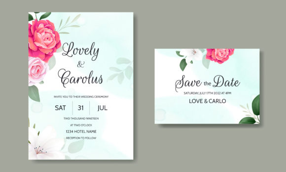 Download Luxury Wedding Card Floral Template - Template Collection