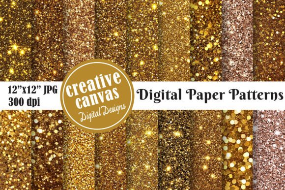 Download Luxury Gold Glitter Digital Paper - Luxury Collection