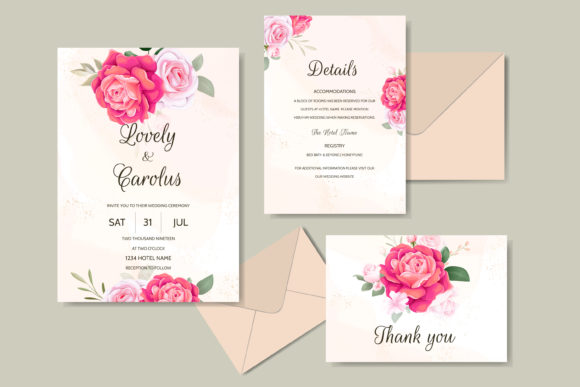 Download Luxury Wedding Card Floral Template - Template Collection