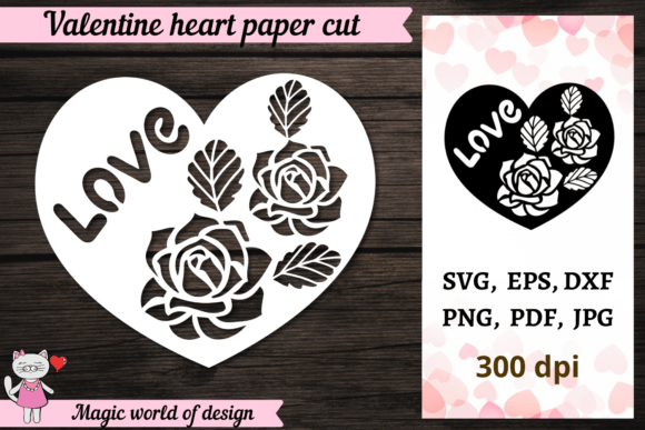 Download Heart Valentine, Paper Cut Template Svg - Template Collection