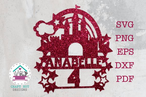 Download Personalized Princess Castle Cake Topper - Topper Collection