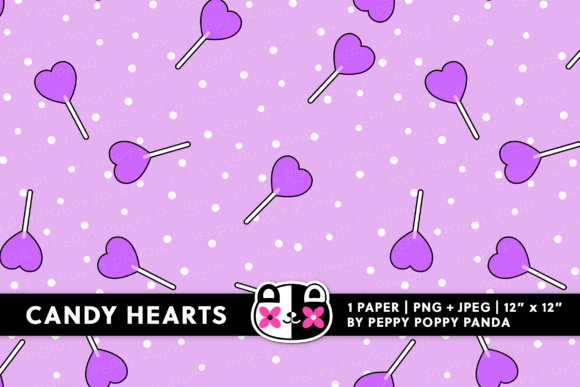 Download Purple Hearts Digital Paper - Purple Collection
