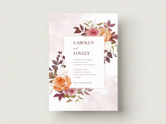 Download Luxury Wedding Card Floral Template - Template Collection