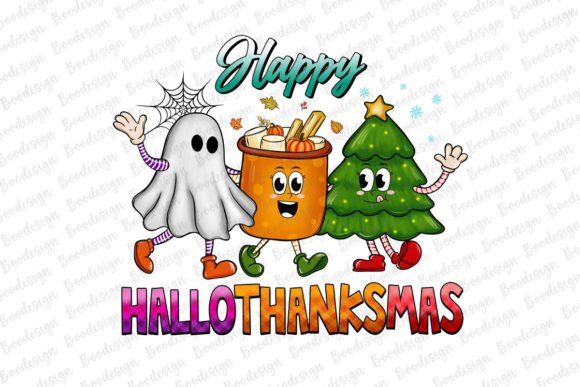 Download Happy Hallothankmas Holiday Sublimation - Holiday Collection