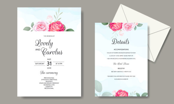Download Luxury Wedding Card Floral Template - Template Collection