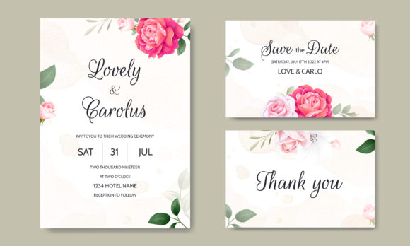 Download Luxury Wedding Card Floral Template - Template Collection
