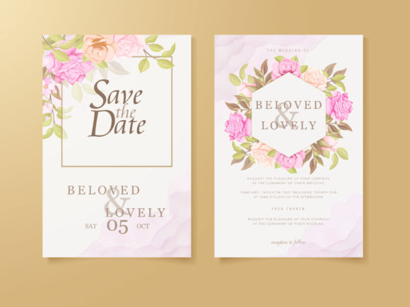 Download Wedding Invitation Floral Template - Template Collection