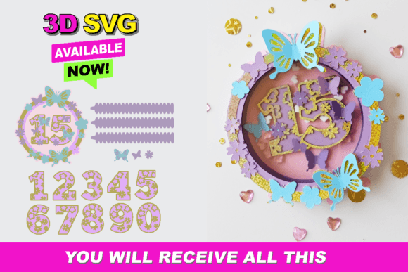 Download Shaker Cake Topper SVG Butterfly - Premium Bundle