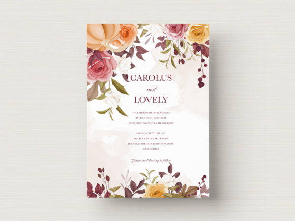 Download Luxury Wedding Card Floral Template - Template Collection