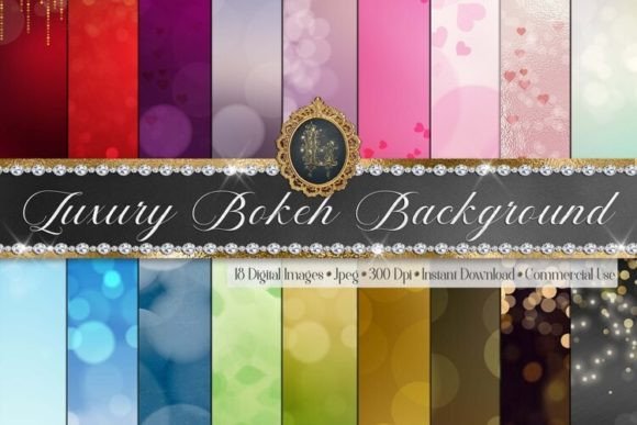 Download Luxury Bokeh Dot Heart Background - Luxury Collection