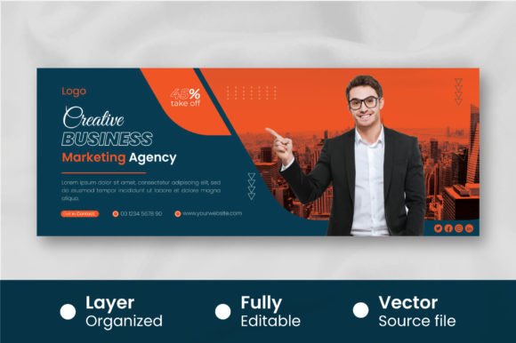 Download Modern Business Cover for Facebook Template - Template Collection