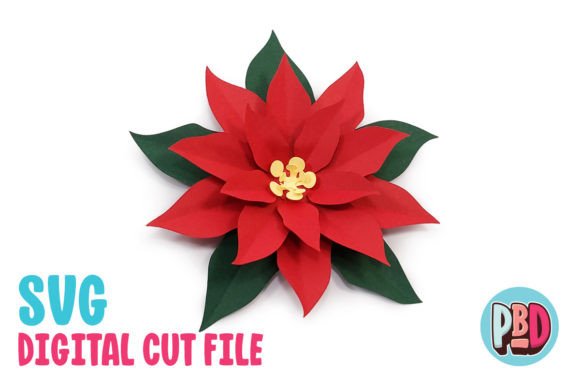 Download Poinsettia 3D Papercraft - Craft Collection