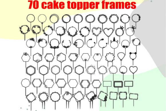 Download Wedding Cake Topper Frame Svg, Frames - Topper Collection