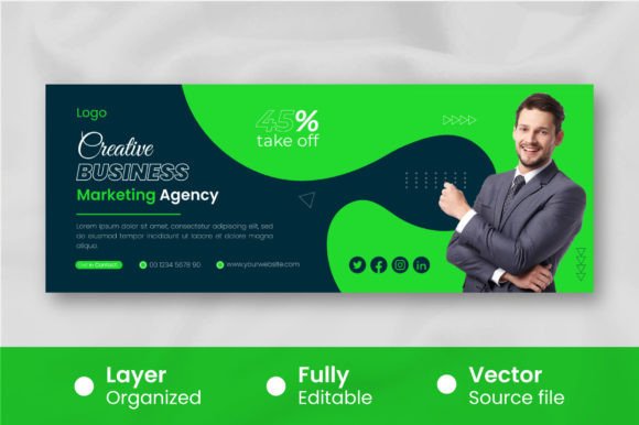 Download Modern Business Cover for Facebook Template - Template Collection