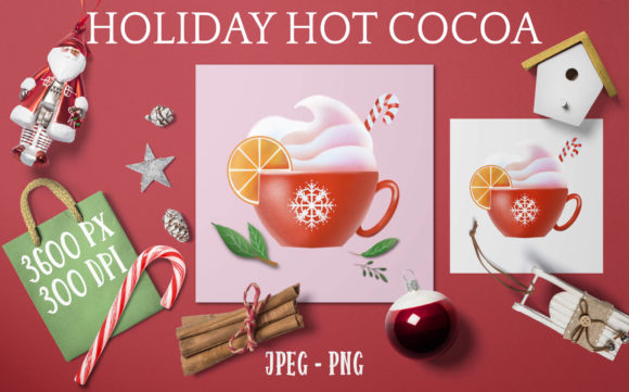 Download Holiday Sublimation/Clip Art: Hot Cocoa - Holiday Collection