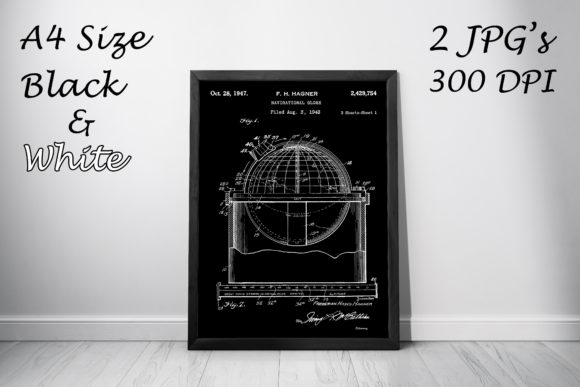 Download Navigational Globe Patent Art Drawing - Drawing Collection