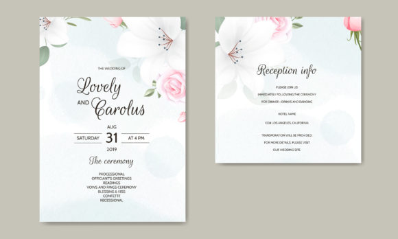 Download Luxury Wedding Card Floral Template - Template Collection