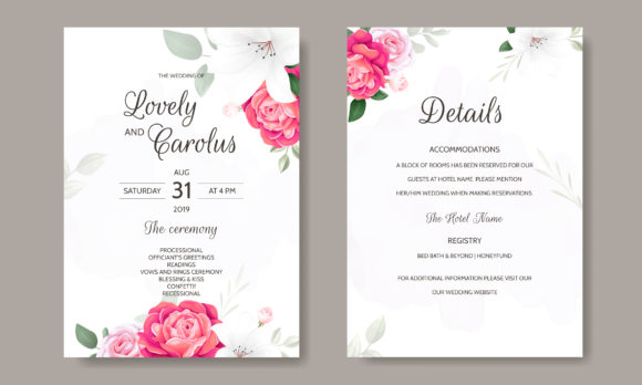 Download Luxury Wedding Card Floral Template - Template Collection