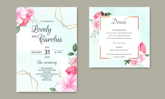 Download Luxury Wedding Card Floral Template - Template Collection