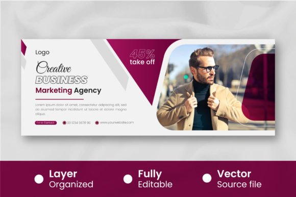 Download Modern Business Cover for Facebook Template - Template Collection